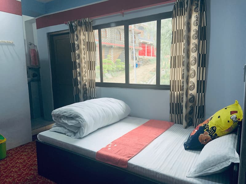 Clean and comfortable hotel room in Galkot